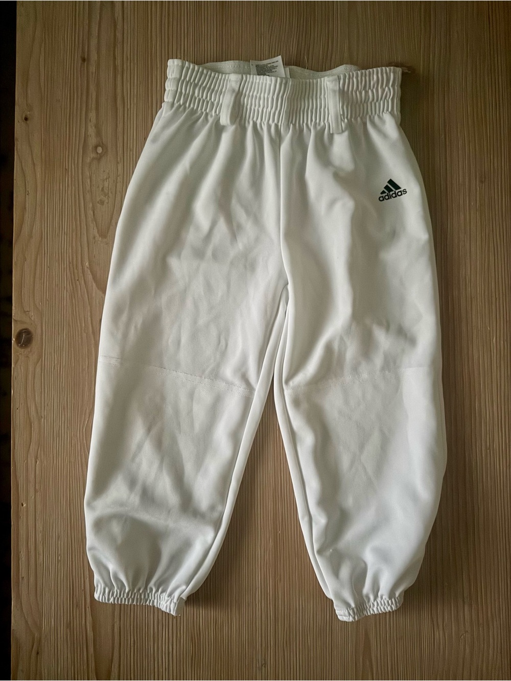 Adidas White Kids Baseball Pant